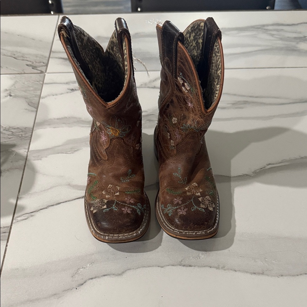 Kids Embroidered Cowboy Boots